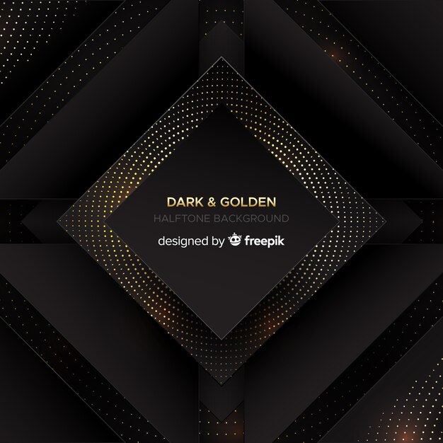 Dark and golden background