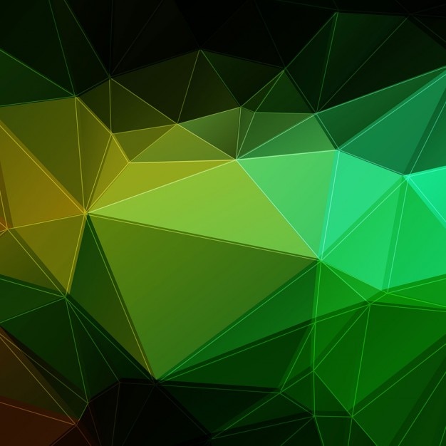 Dark green polygonal background