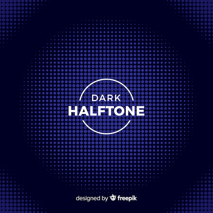 Free Vector dark halftone background