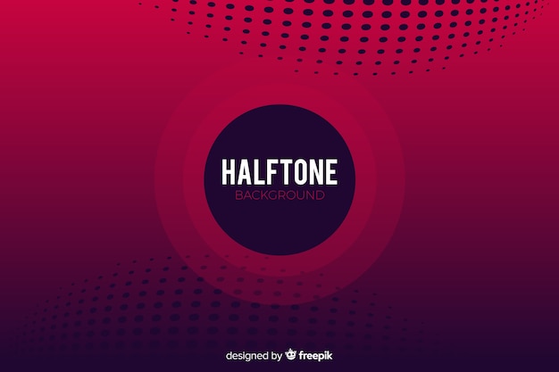 Free vector dark halftone background