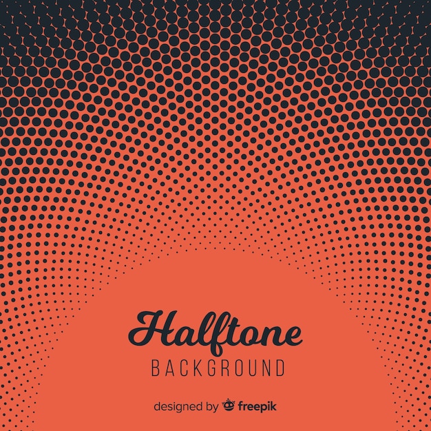 Free vector dark halftone background