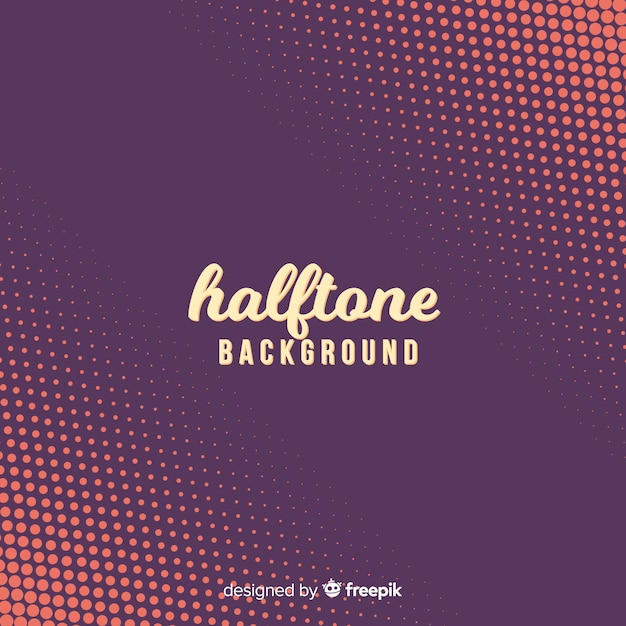 Free vector dark halftone background