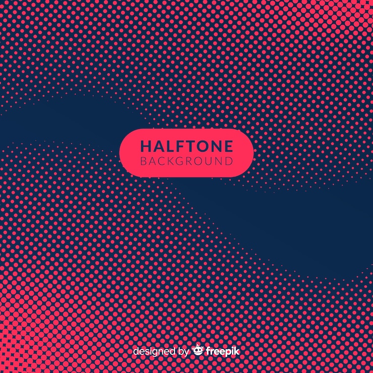 Free Vector dark halftone background