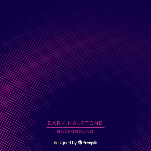 Free vector dark halftone background