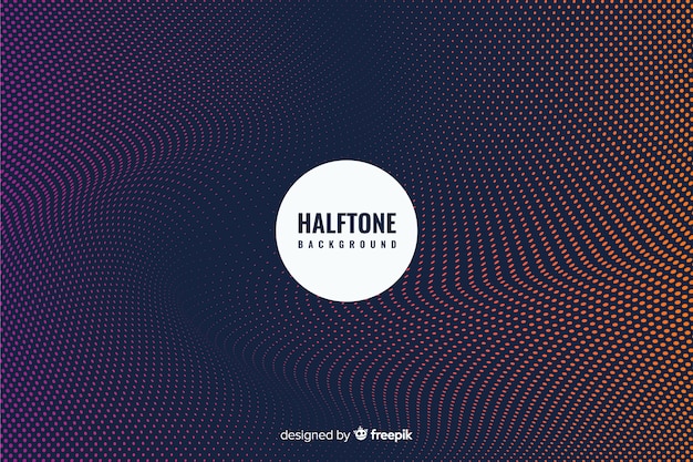 Free vector dark halftone background