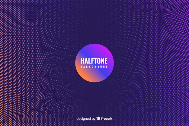 Free vector dark halftone background