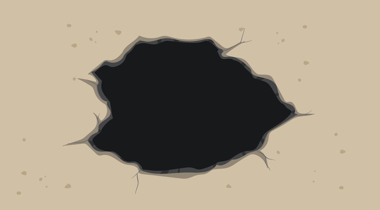 無料Vector 地上の暗い穴