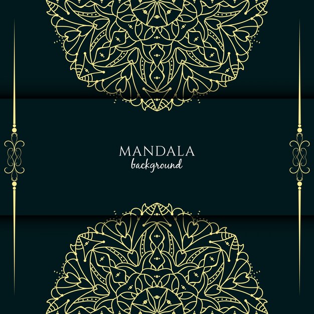 Dark mandala background design