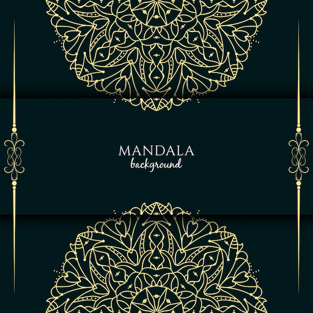 Dark mandala background design