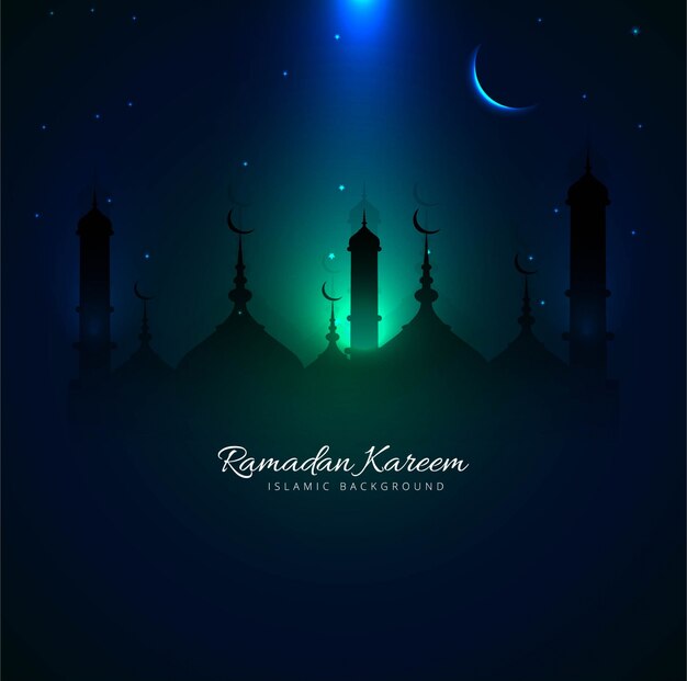 Dark night design for ramadan kareem