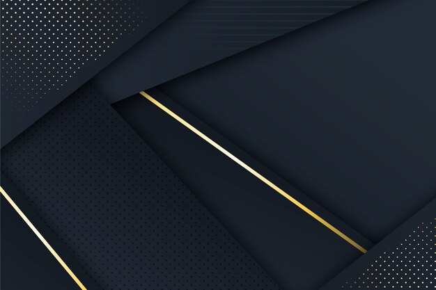 Dark paper layers background with golden details