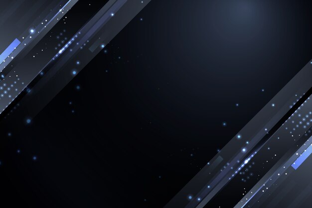 Dark particles background with grey sparkles