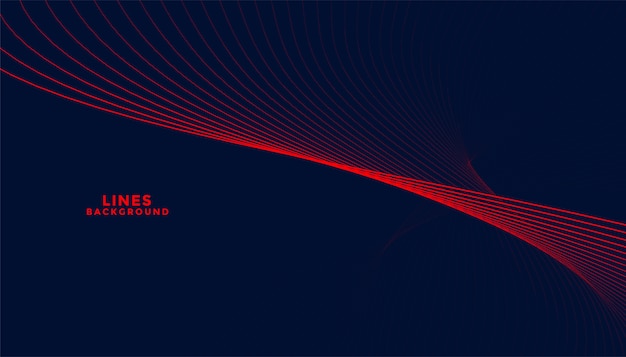 Dark particles background with red wavy shapes