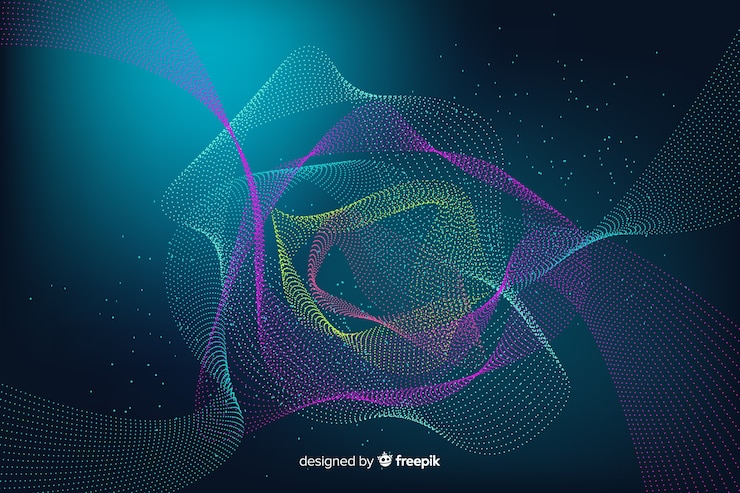 Free Vector dark particles background