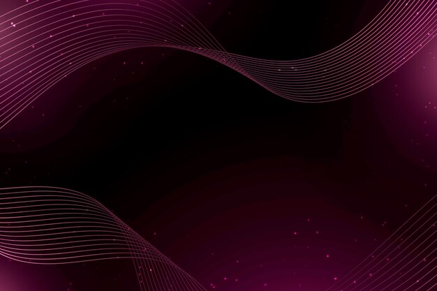 Dark pink waves and dots abstract background