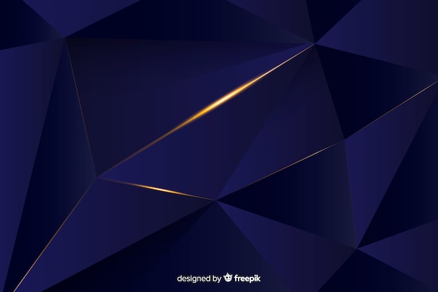 Dark polygonal background elegant design