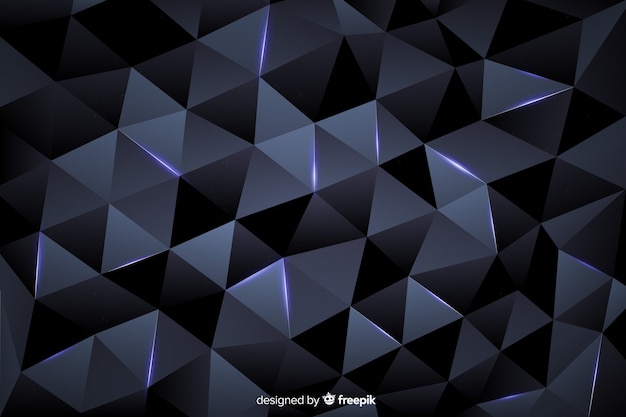 Free vector dark polygonal background elegant style