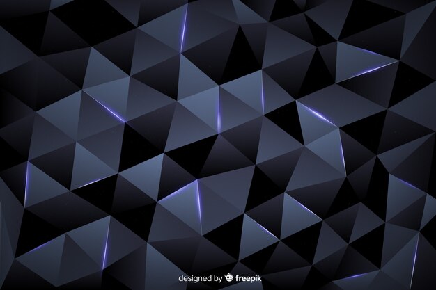 Dark polygonal background elegant style