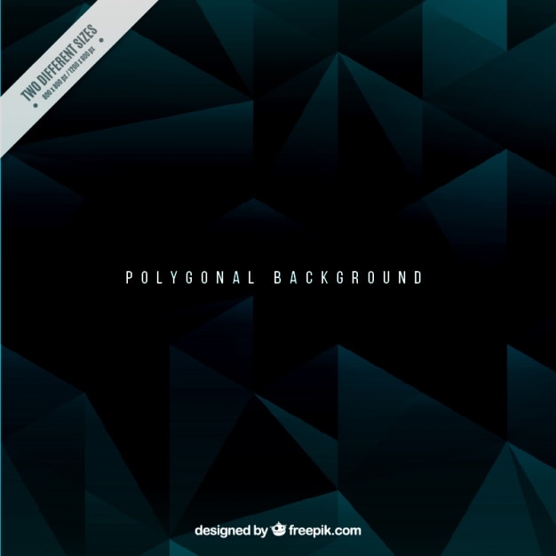 Free vector dark polygonal background