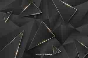 Free vector dark polygonal background