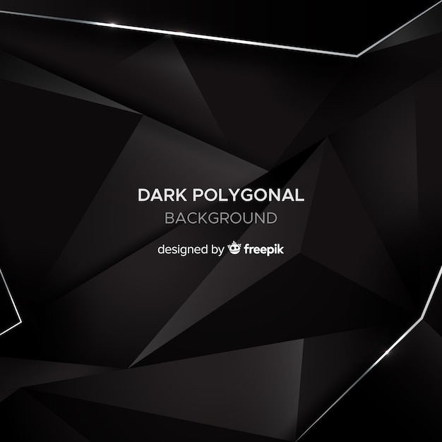 Dark polygonal background