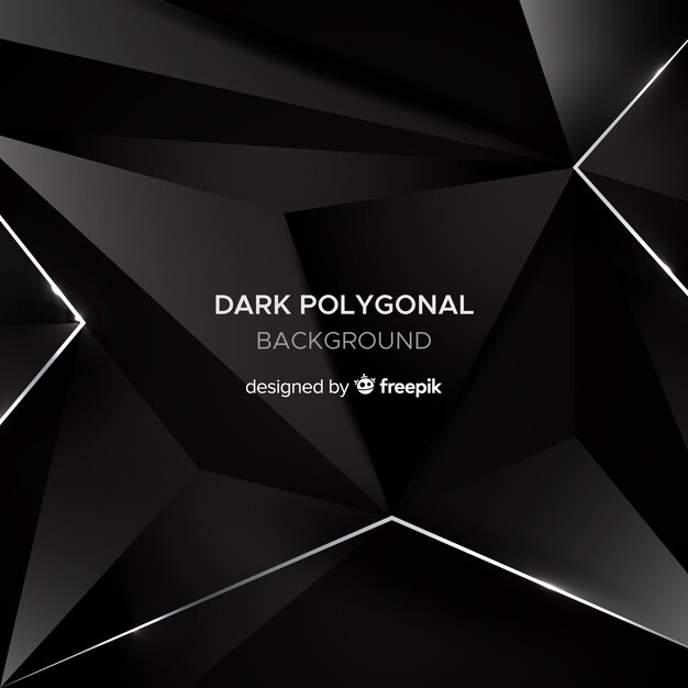 Dark polygonal background