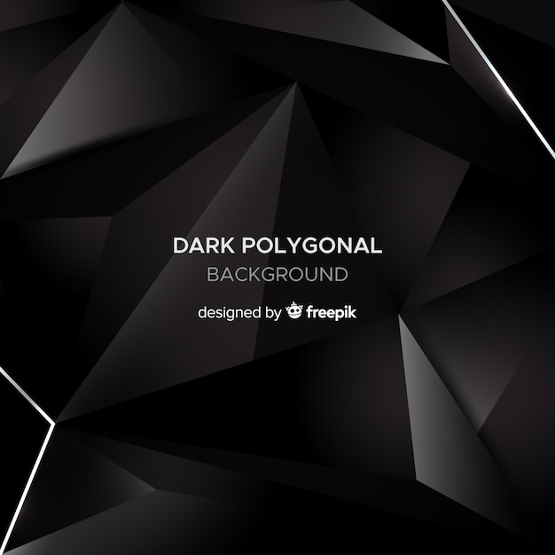 Dark polygonal background