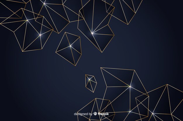 Dark polygonal background