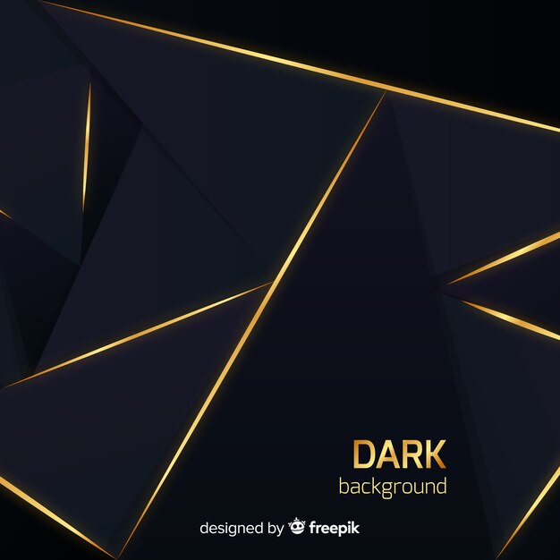 Dark polygonal background