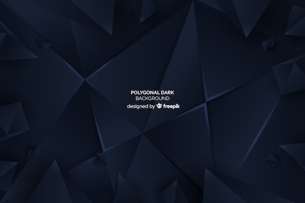 Free vector dark polygonal background