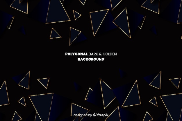 Dark polygonal background