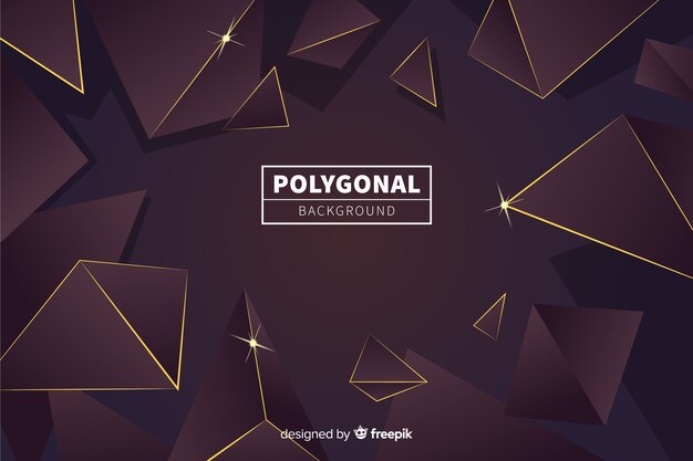 Dark polygonal background