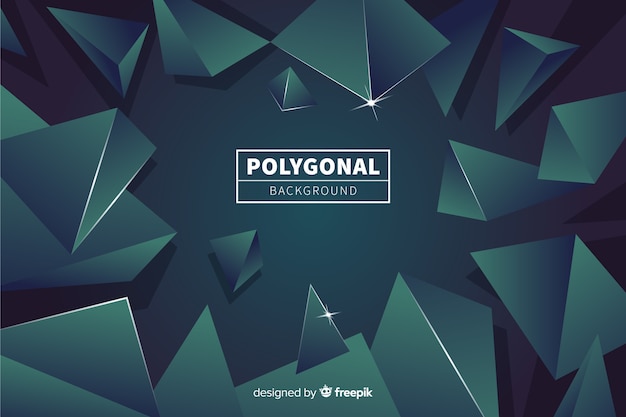 Dark polygonal background