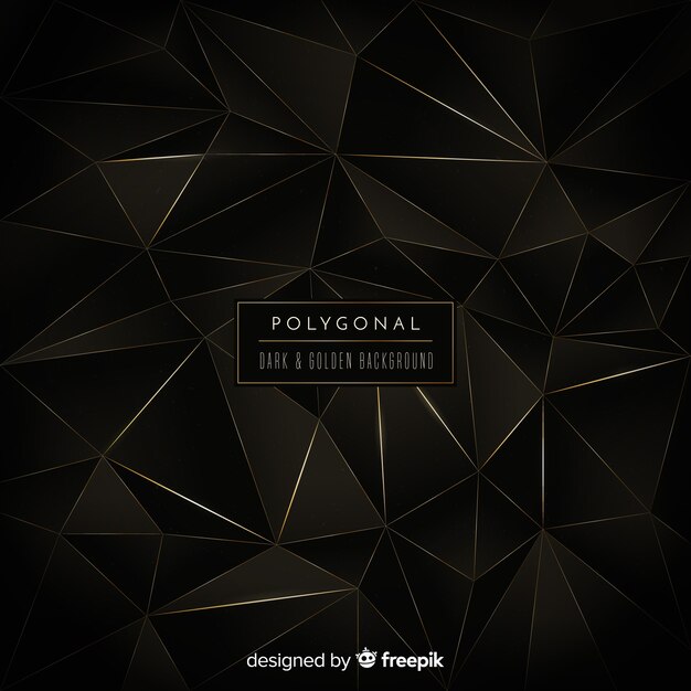 Dark polygonal background