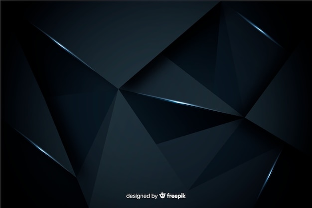 Dark polygonal background