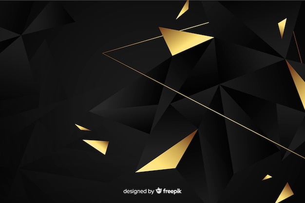 Dark polygonal background