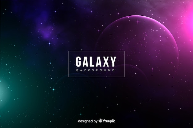 Dark realistic galaxy background