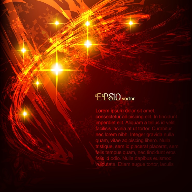 Free Vector dark red abstract background with shiny lights
