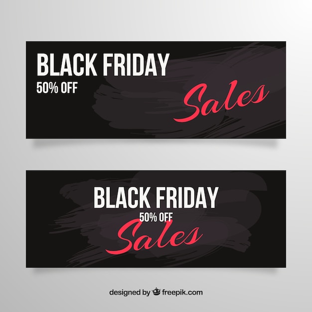 Dark sales banners