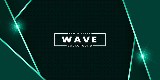 Dark Teal Blue Luxury Papercut Halftone Multipurpose Monochrome Abstract Background Banner