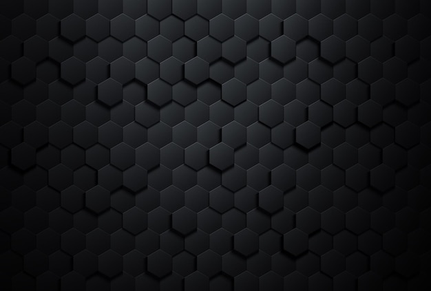 Dark technology hexagonal background