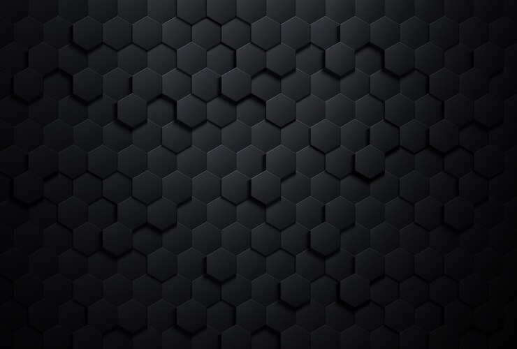 Dark technology hexagonal background