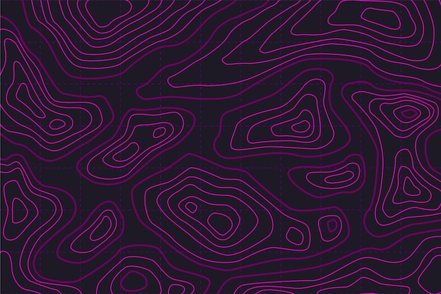 Free vector dark topographic map background