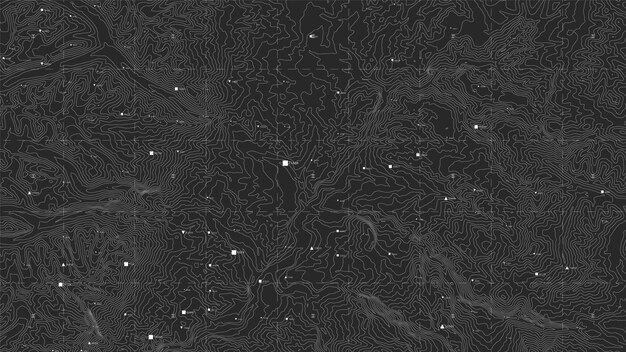 Dark topographic map