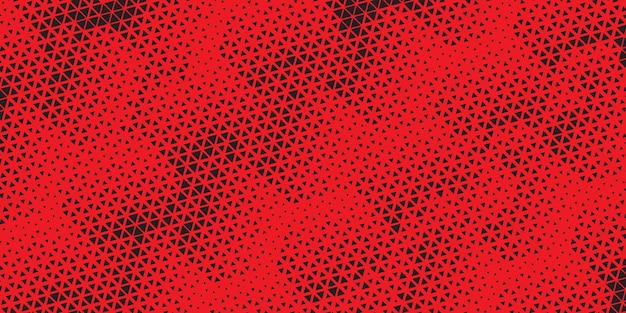 dark triangular pattern in red background