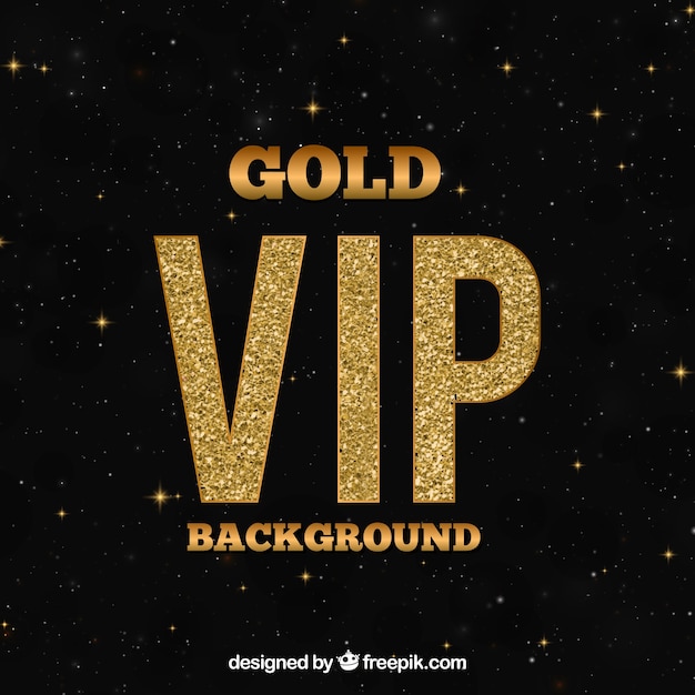 Free vector dark vip background with golden details