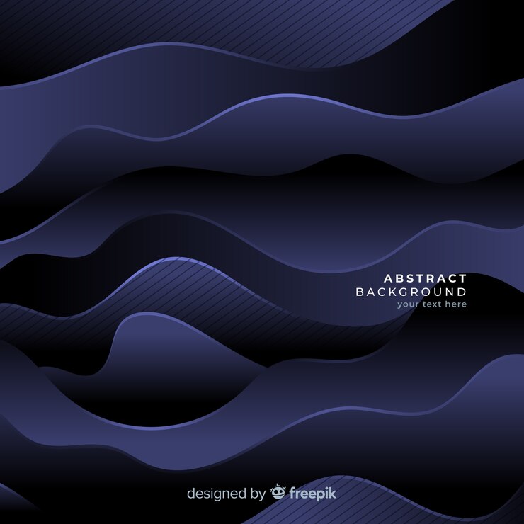 Free Vector dark waves background