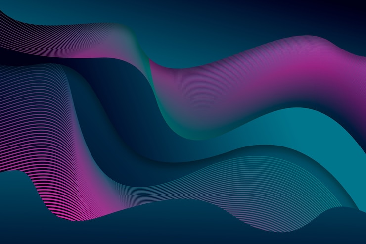 Free Vector dark wavy background