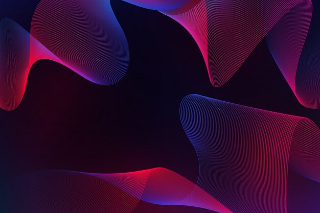 Dark wavy background