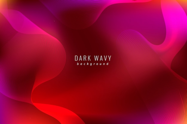 Dark wavy background